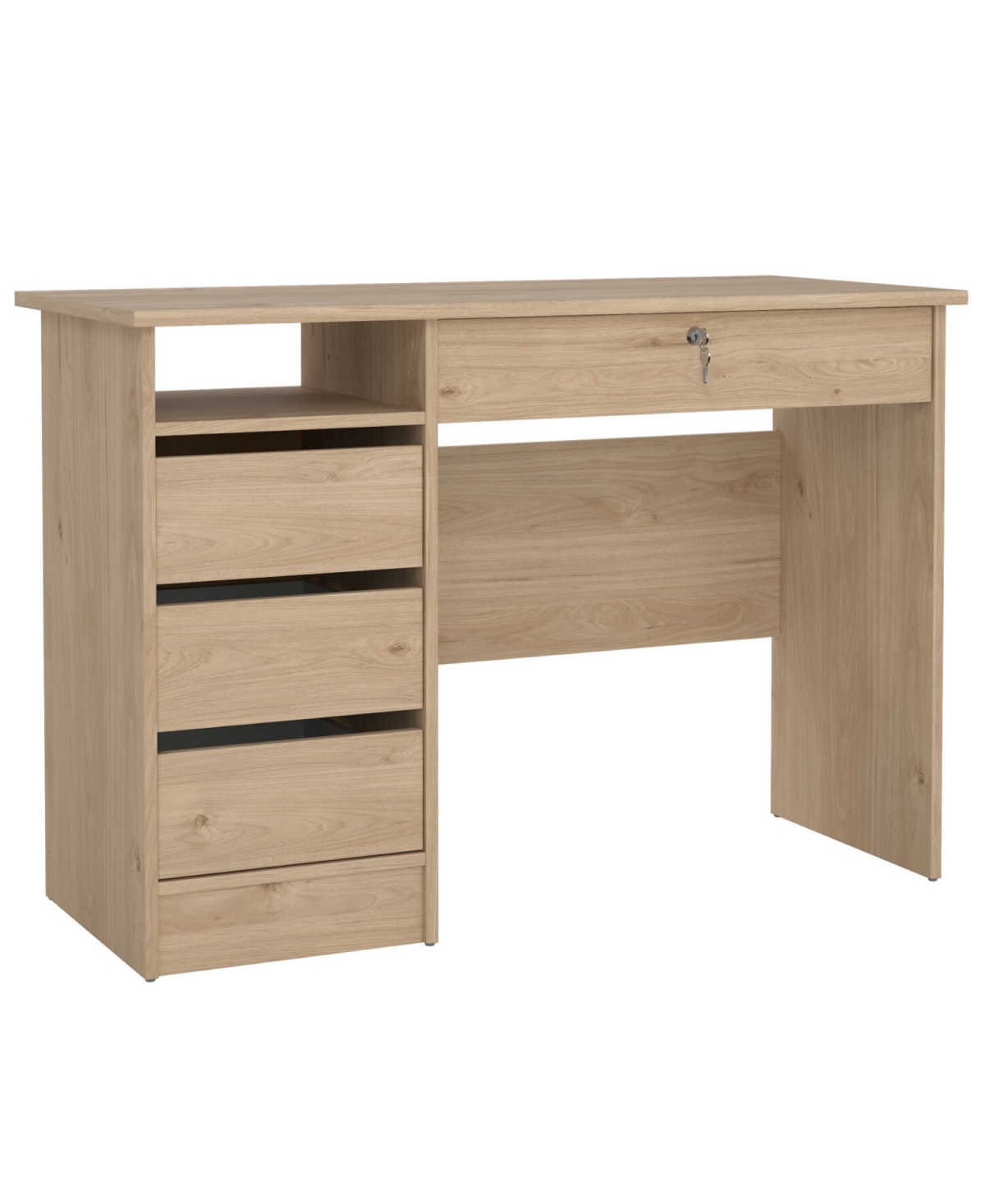 Tvilum 29.76" Wood 4 Storage Drawer Home Office Writing Desk