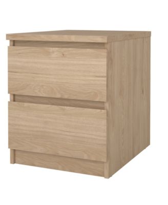 19.49" High 2 Drawer Nightstand