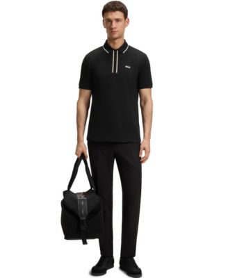Men's Quick-Dry Stretch Cotton Slim-Fit Polo Shirt