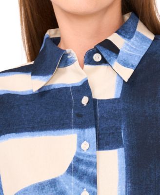 Parker Women's The Jay Printed Collared Button-Front Shirt