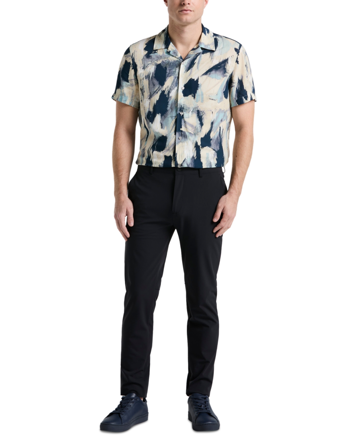 Men's Slim-Fit 4-Way Stretch Performance Chino Pants - Black