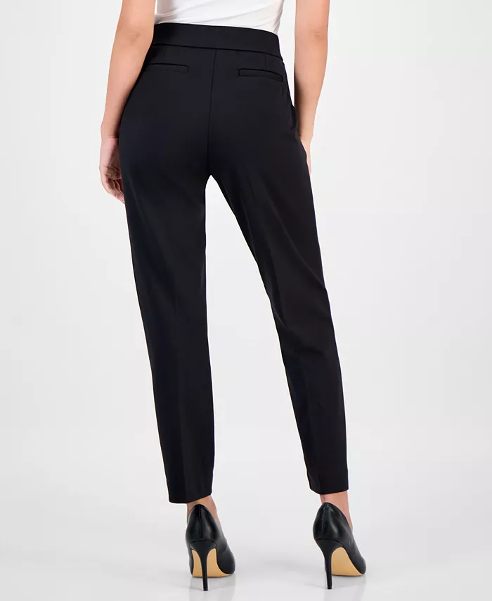 Petite Mid-Rise Straight-Leg Pants - thumbnail 4