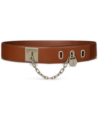 New Ralph Lauren Padlock Belt Padlock Leather Belt for Women | Ralph Lauren® SA main image 2