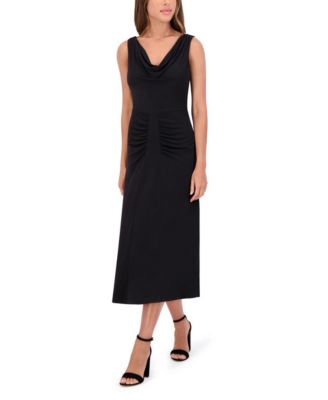 Women's Jersey Cowl-Neck Sleeveless Dress