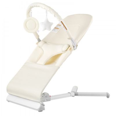 Kids Bouncer Folding Bouncer Seat Chair 0-9 Months with Toy Bar
