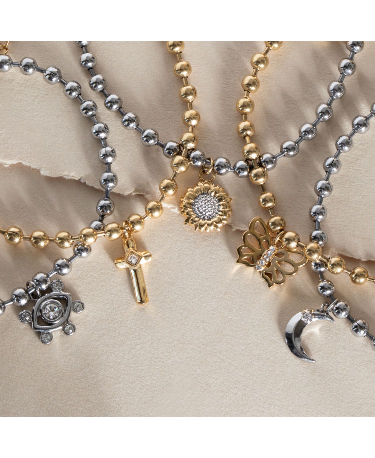 Cross Ball Chain Bracelet