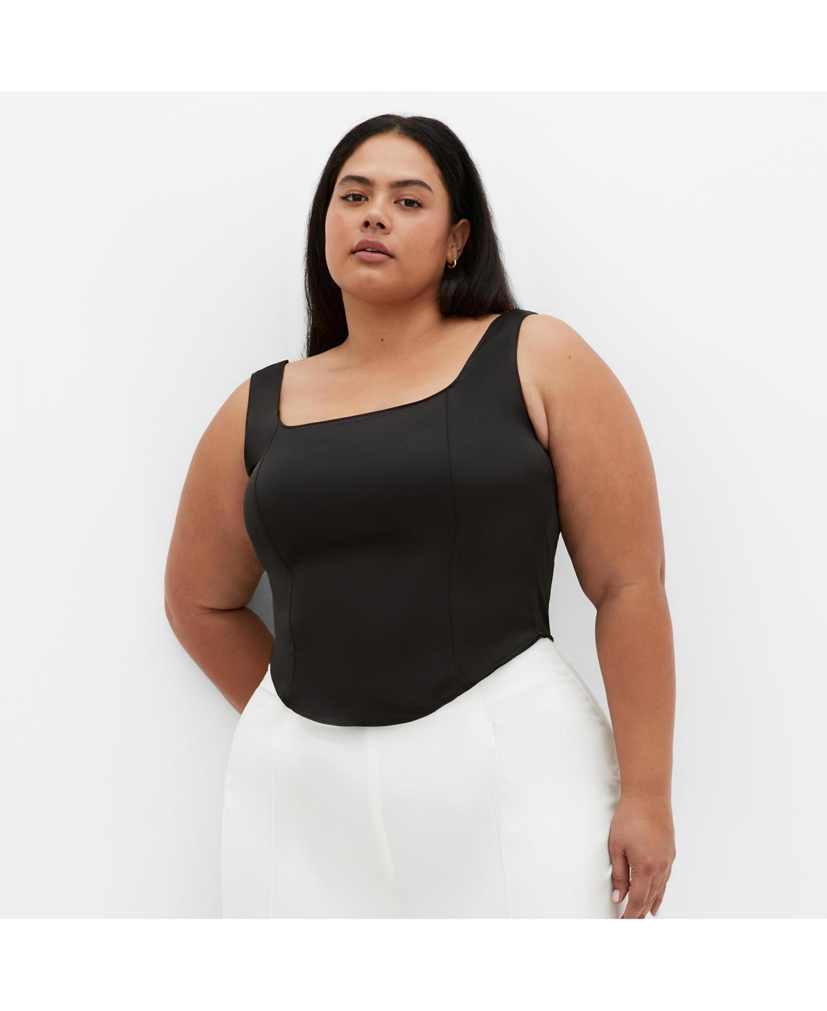Plus Size Star Gaze Corset - Black
