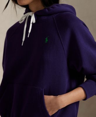 Women's Shrunken Fit Fleece Hoodie Sweatshirt