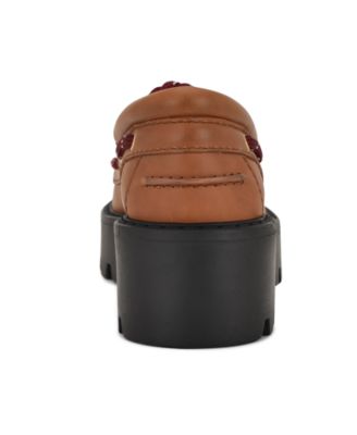 Women's Kerisa Lace-Up Chunky Lug Sole Loafers