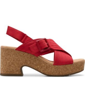 Collection Nerisa West Buckle Wedge Sandals