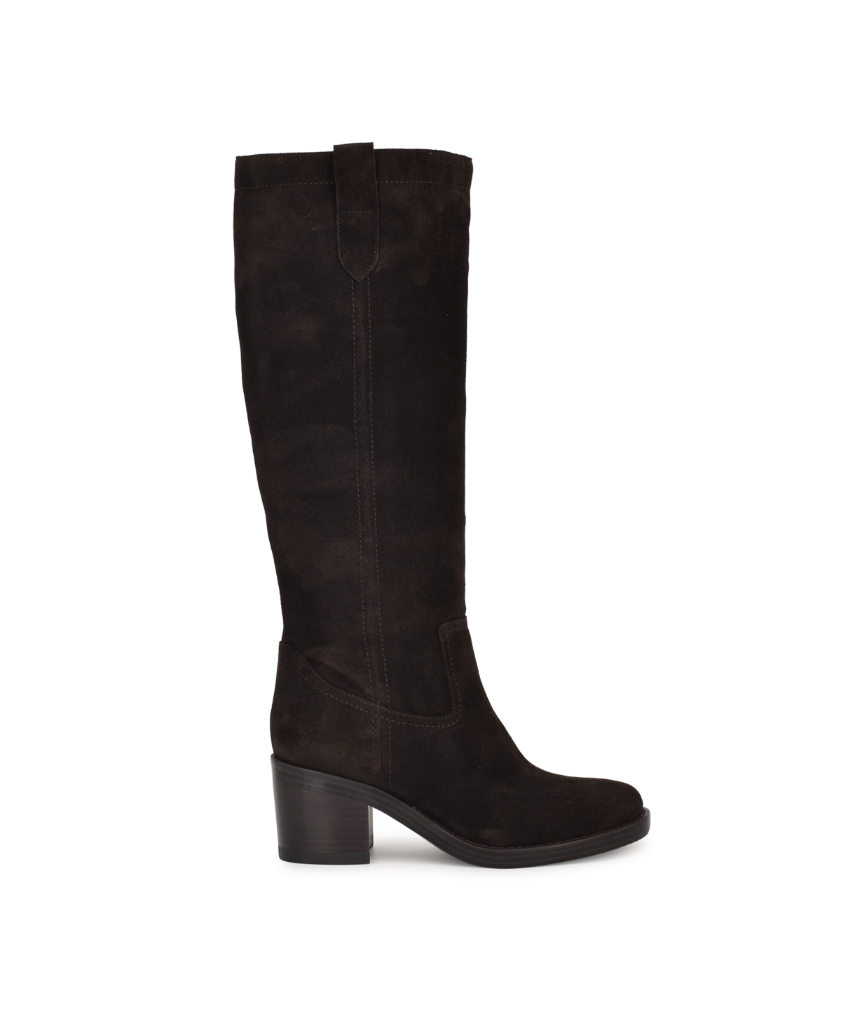 Nine West Women's Hecee Tall Block Heel Boots In Brown