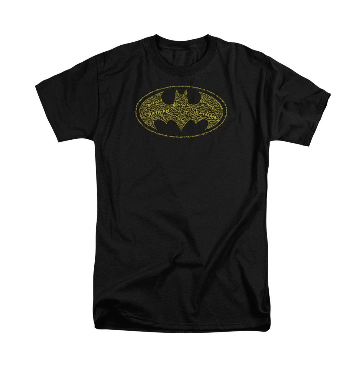 Men's Type Logo Short Sleeve Adult Tee / T-Shirt - Black