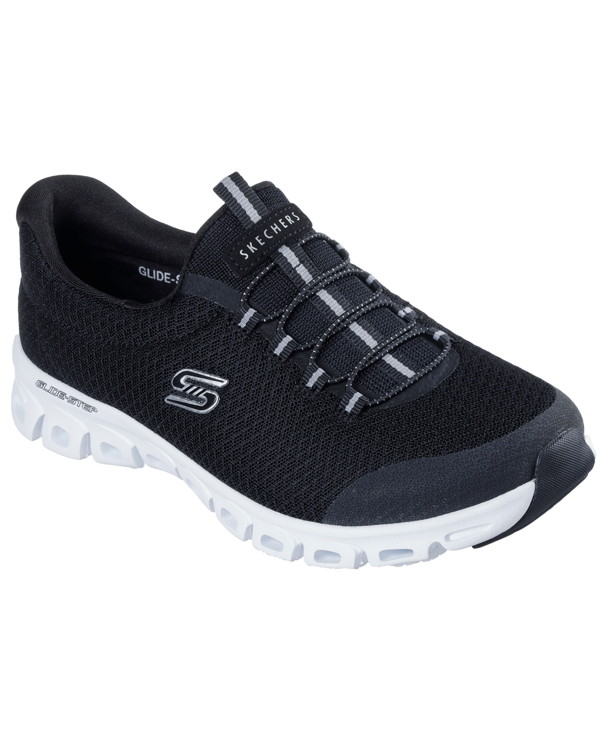 Women's Slip-ins: Glide-Step - Resilience Casual Sneakers from Finish Line - White, Silver