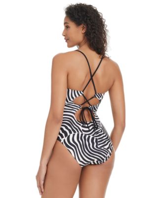 Women's Wild One Cutout One-Piece Swimsuit, Exclusively at Macy's