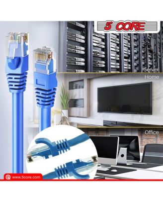 Cat 6 Ethernet Cable Long Computer Internet Cables WiFi RJ45 Cord for Gaming