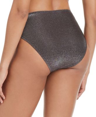Women's Shimmer Core High-Leg Bikini Bottoms, Exclusively at Macy's