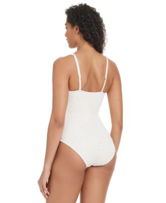 Women's Goddess Crochet One-Piece Swimsuit, Exclusively at Macy's
