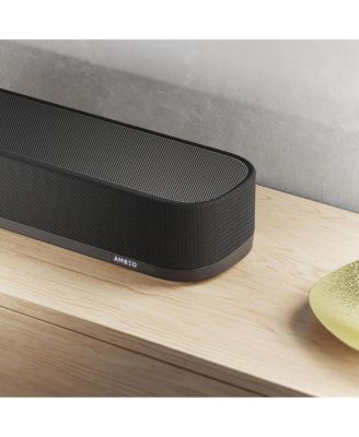 AMBEO Soundbar Plus for TV and Music with Immersive 3D Surround Sound, Virtual 7.1.4 Speaker Setup, Built-in Dual Subwoofers, Advanced Streaming Connectivity, Night Mode, Black