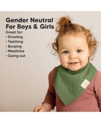 10pk Baby Bandana Bibs, Cotton Baby Drool Bibs for Baby Boy, Girl, Baby Bibs for Infant, Newborn