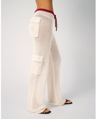 Women's Crochet Cargo Pants