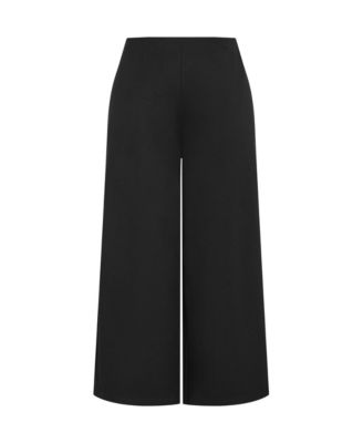 Plus Size Ponte Wide Leg Pant