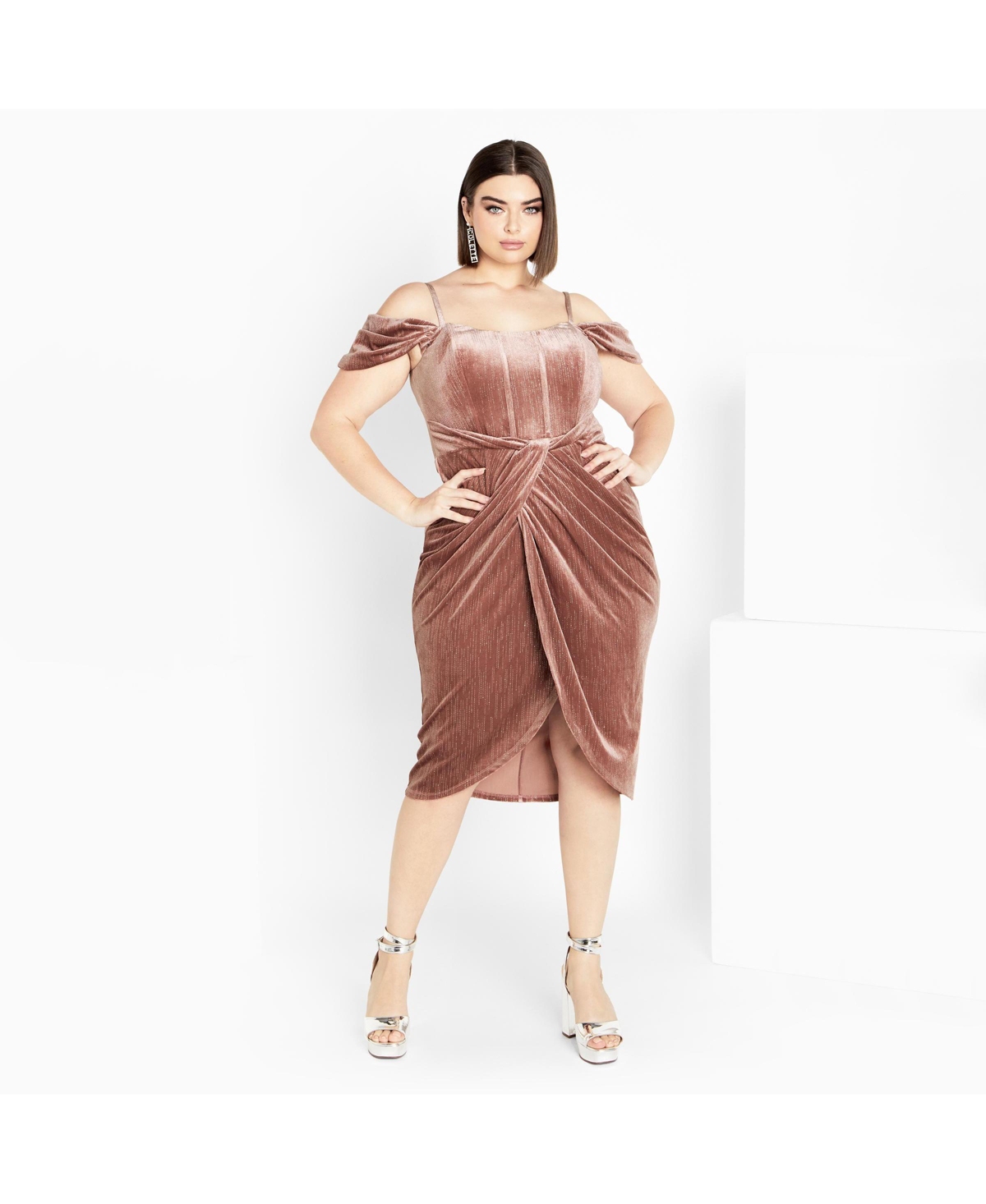 Plus Size Jayla Dress - Navy