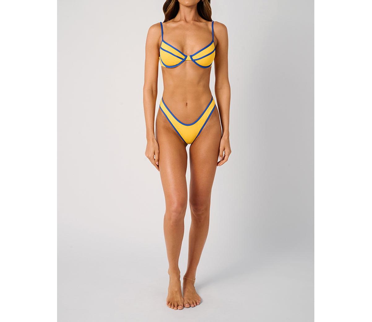 Women's Classic Scoop Bottom - Tanger/med blue