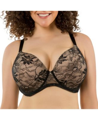 Women's Luxlacy Lace T-Shirt Bra, Black, 40H