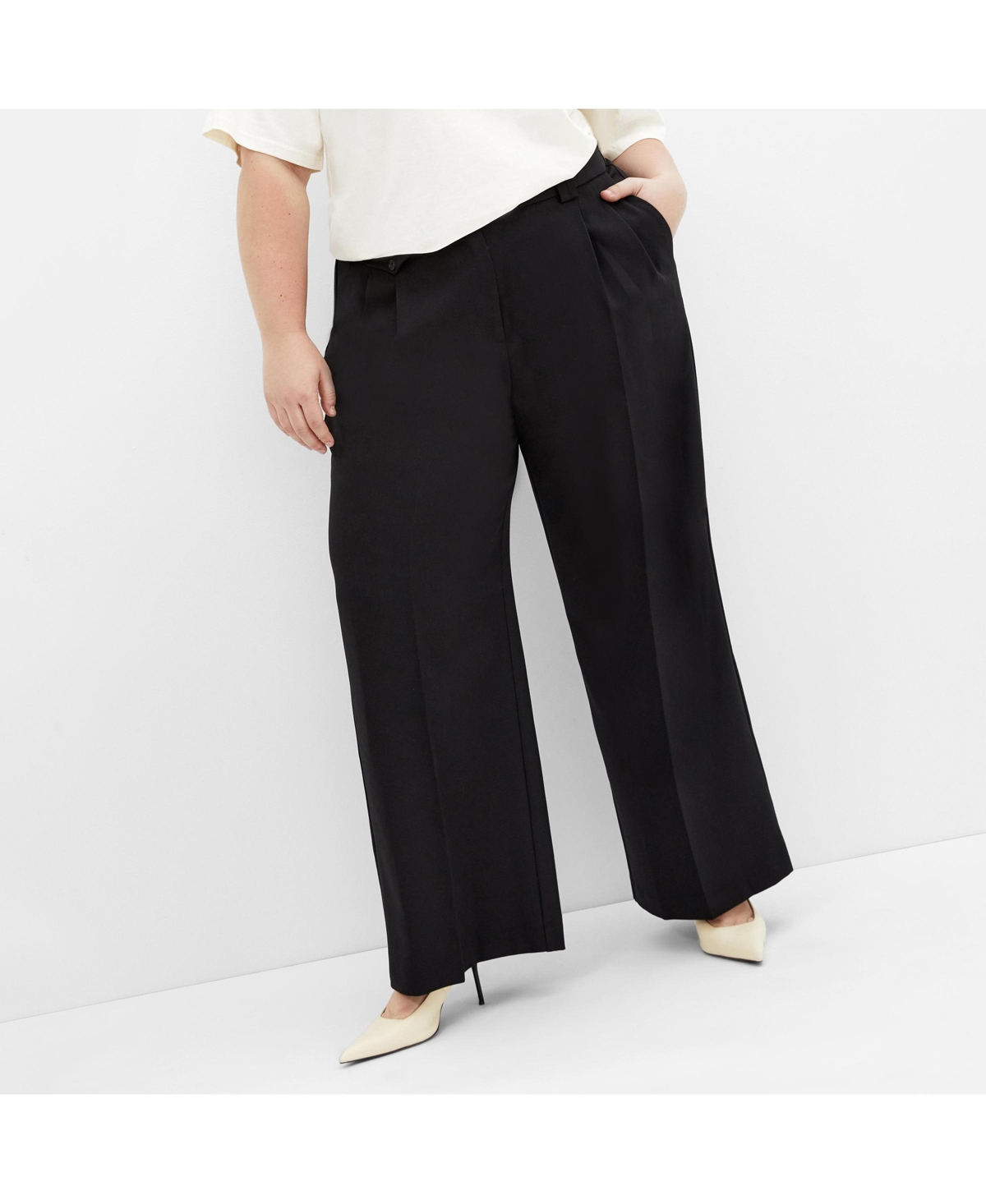 Plus Size Jazmin Crepe Pant - Mist