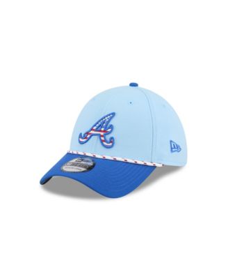 New Era - Men's Light Blue/Blue Atlanta Braves 2025 Fourth of July 39THIRTY Flex Hat