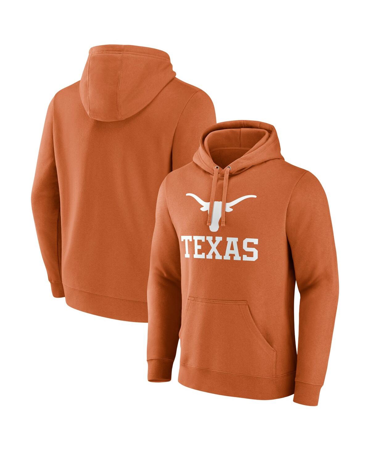 Men's Texas Orange Texas Longhorns Team Lockup Pullover Hoodie - Burnt Orange