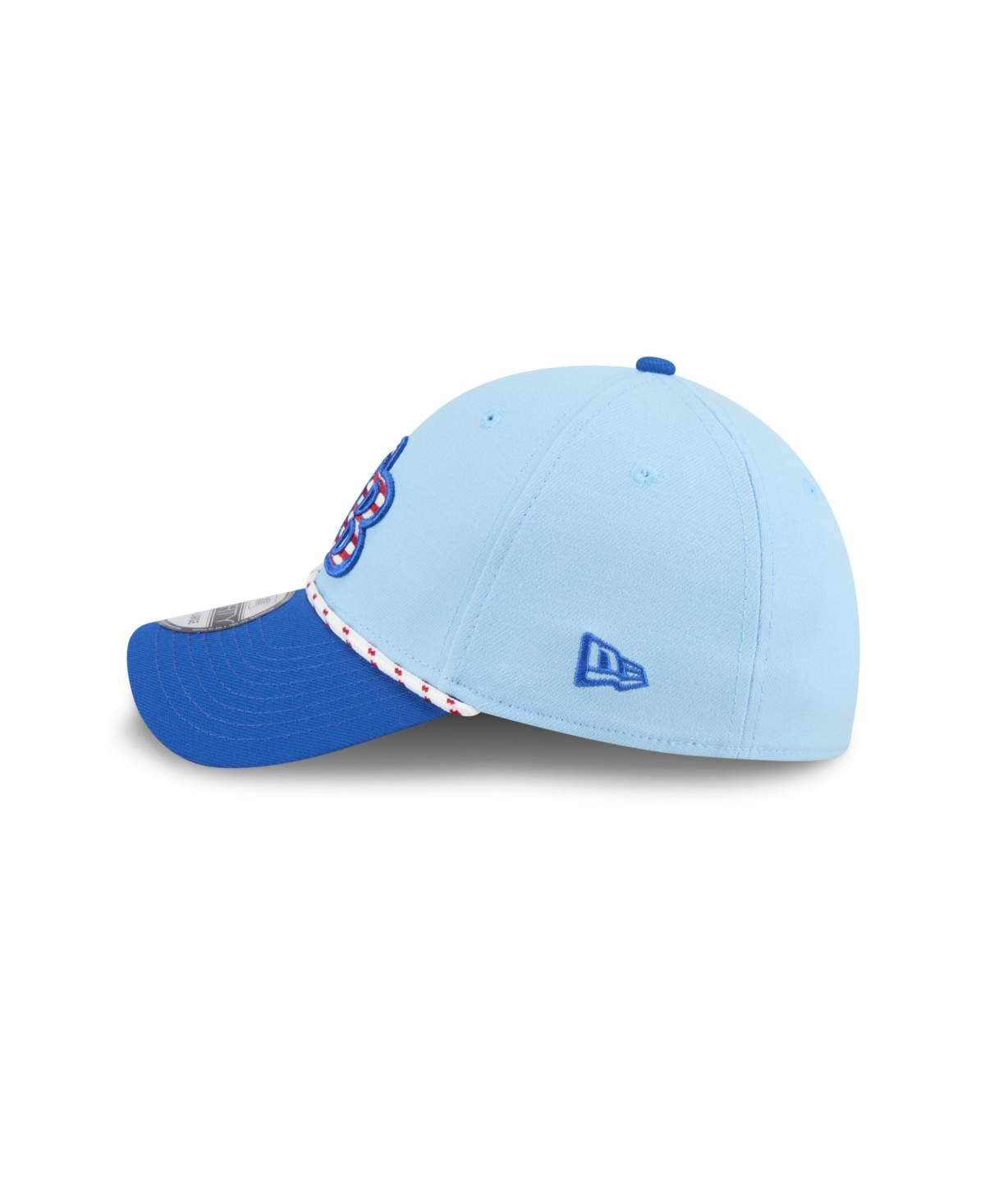 New Era Men's Light Blue/blue Tampa Bay Rays 2025 Fourth Of July 39thirty Flex Hat In Blue