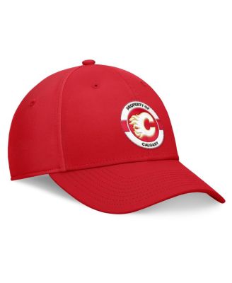 Men's Red Calgary Flames Authentic Pro Training Camp Flex Hat