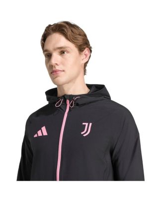 Men's Black Juventus 2025/26 Tiro Vis Tech Travel Jacket