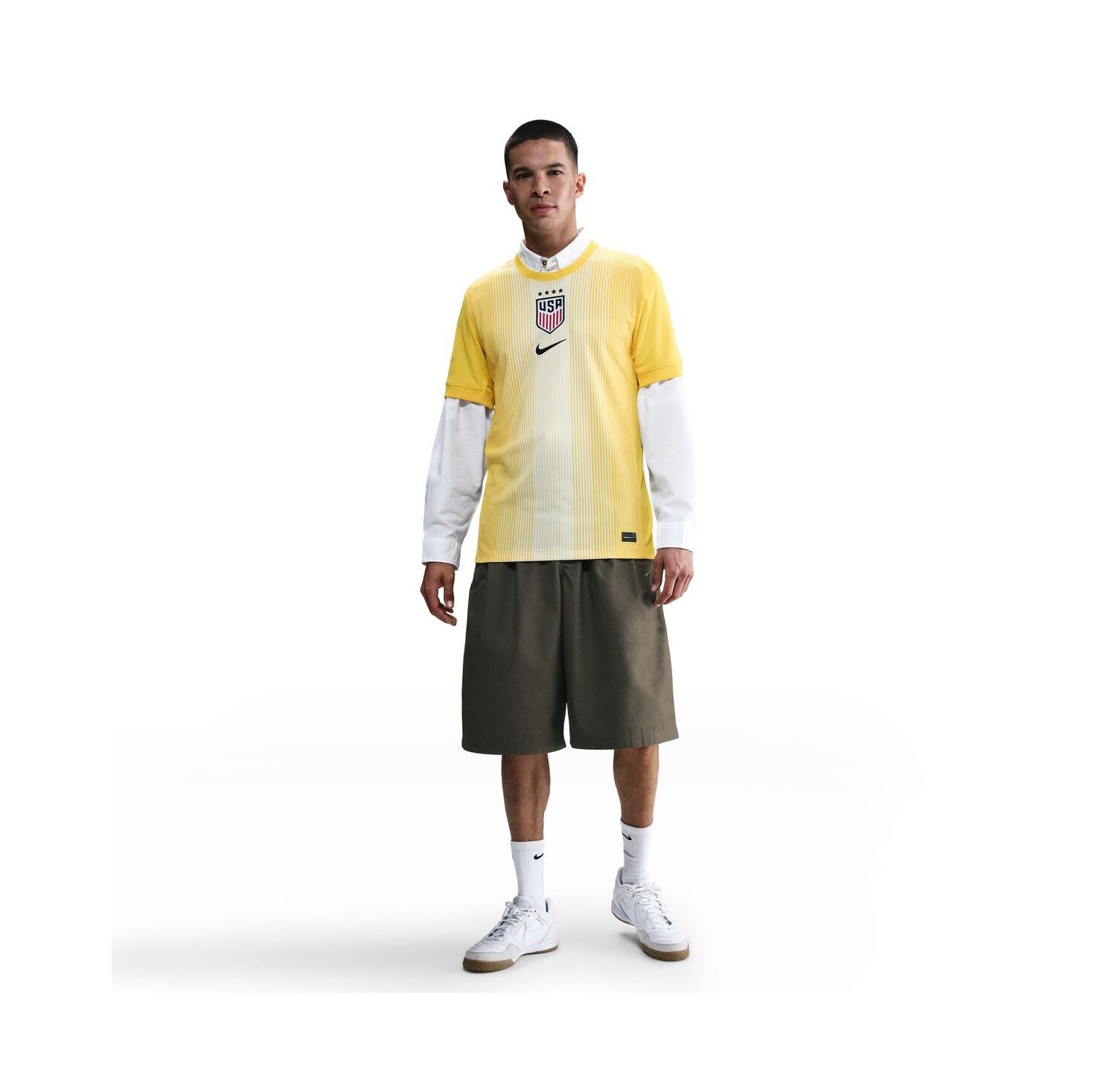 Men's Yellow USWNT 2025 Goalkeeper Stadium Jersey
