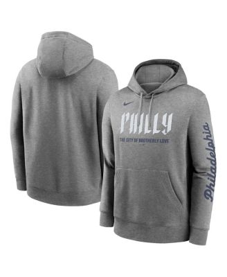 Nike - Men's Heather Charcoal Philadelphia Phillies City Connect Club Pullover Hoodie