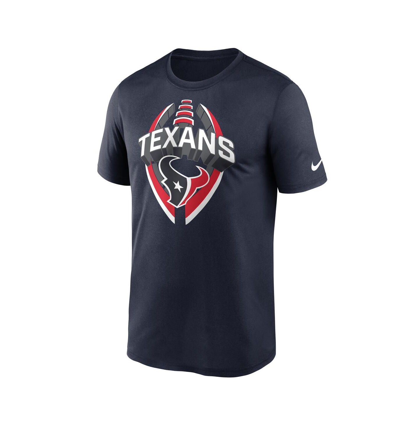Мужская футболка Nike Navy Houston Texans Legend Icon Performance — фото 2