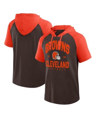 Logo Athletic - Men's Brown Cleveland Browns Prime Hoodie T-Shirt