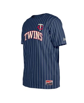 Men's Navy Minnesota Twins Throwback Pinstripe T-Shirt
