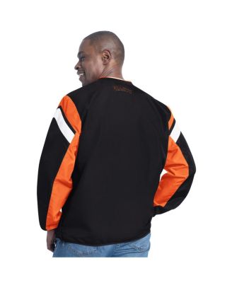 Men's Black San Francisco Giants Double Coverage V-Neck Pullover Sweatshirt