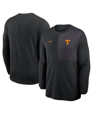 Nike - Men's Black Tennessee Volunteers 2025 Sideline Coach UV Performance Long Sleeve T-Shirt
