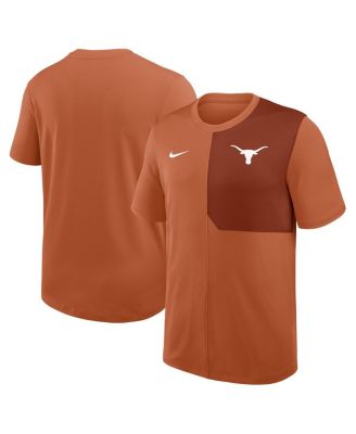Nike - Men's Texas Orange Texas Longhorns 2025 Sideline UV Performance Coach T-Shirt