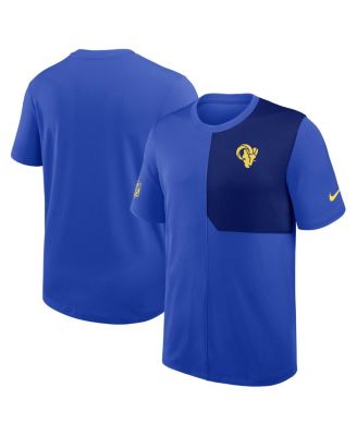 Nike - Men's Royal Los Angeles Rams Sideline UV Performance Coach Shirt