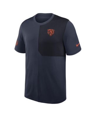Men's Navy Chicago Bears Sideline UV Performance Coach T-Shirt