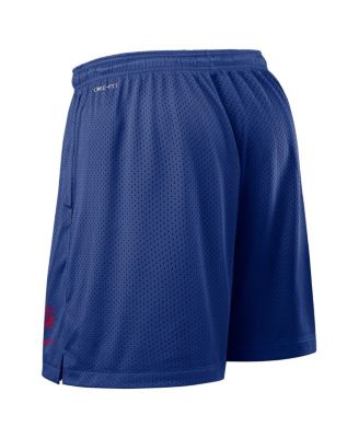 Men's Royal New York Giants Sideline Reversible Performance Shorts