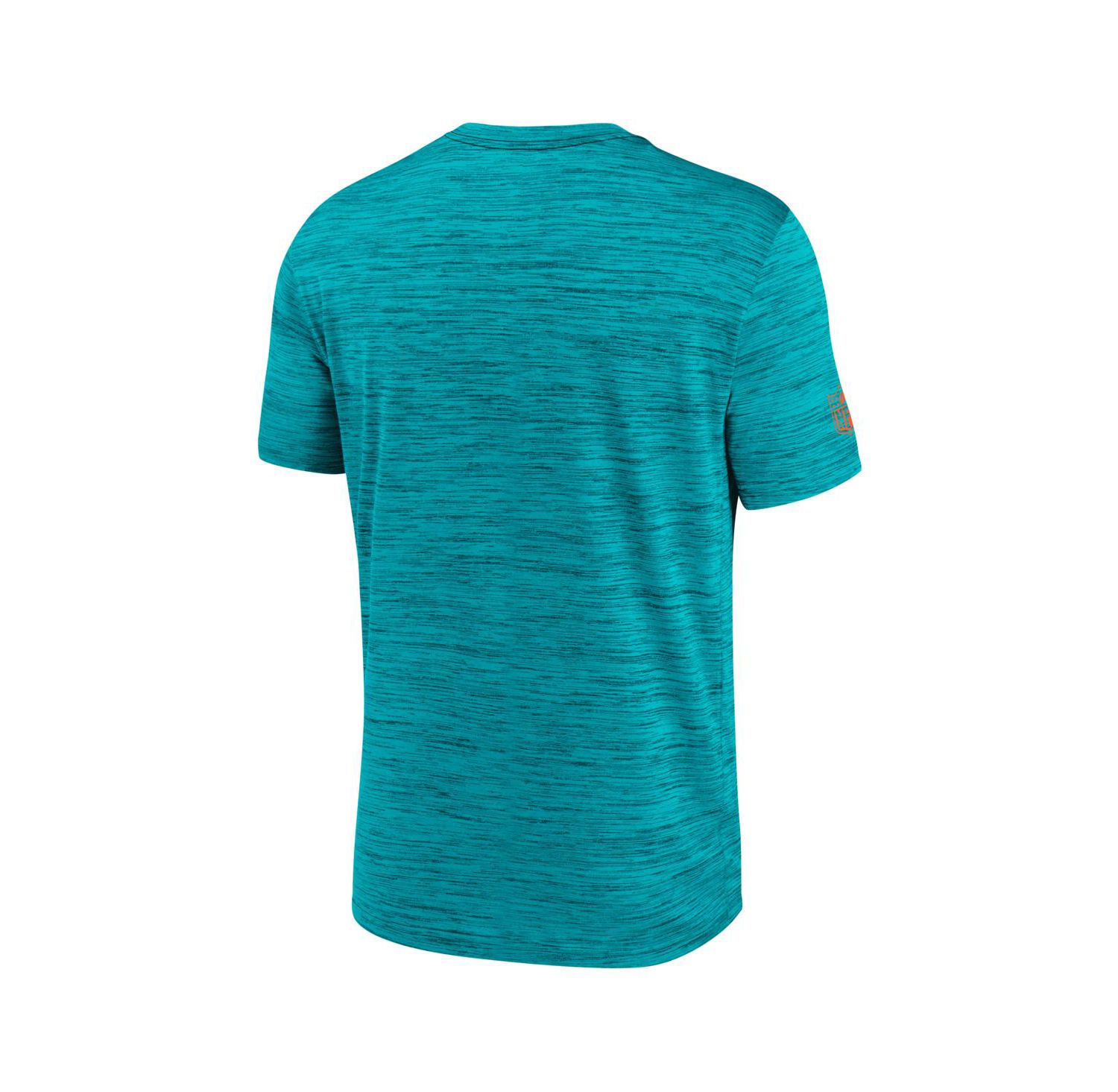 Men's Aqua Miami Dolphins Big & Tall Sideline Velocity Performance T-Shirt