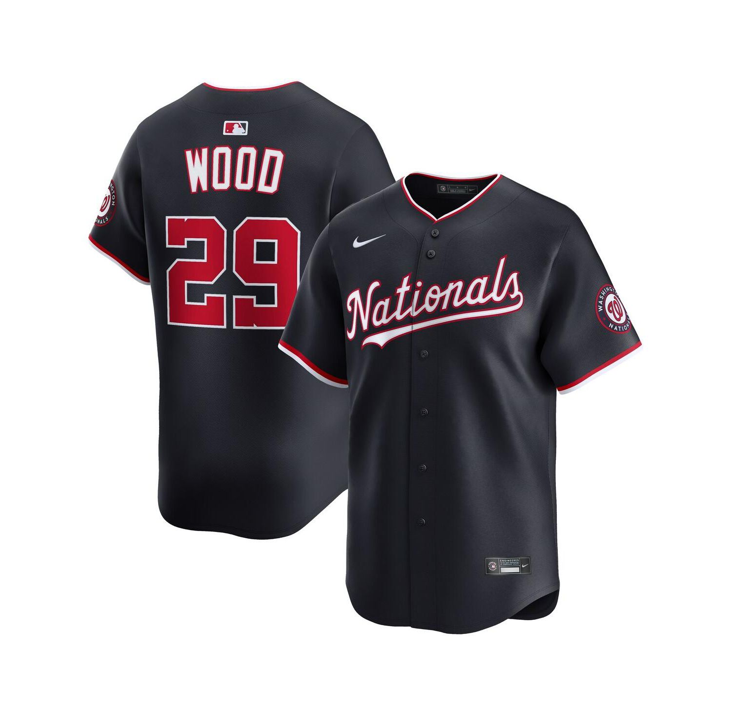 Men's James Wood Navy Washington Nationals Alternate Limited Jersey