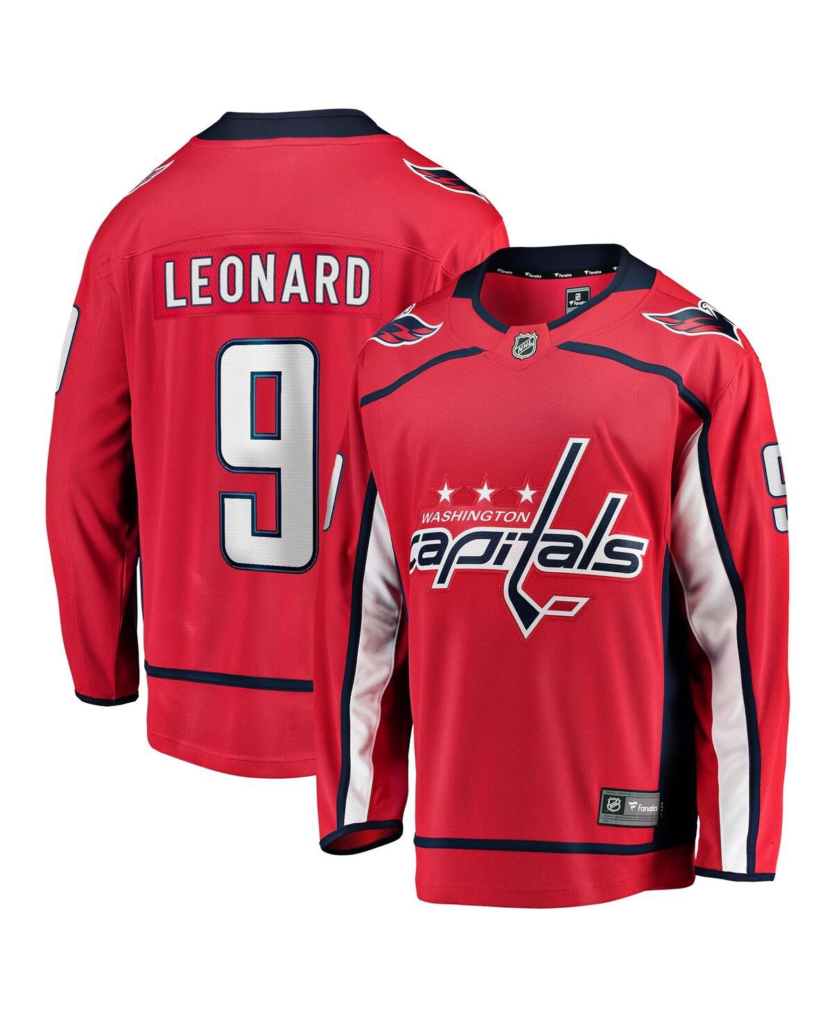 Men's Ryan Leonard Red Washington Capitals Home Breakaway Jersey - Red