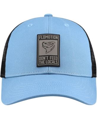 Men's Light Blue/Black Infested Trucker Adjustable Hat