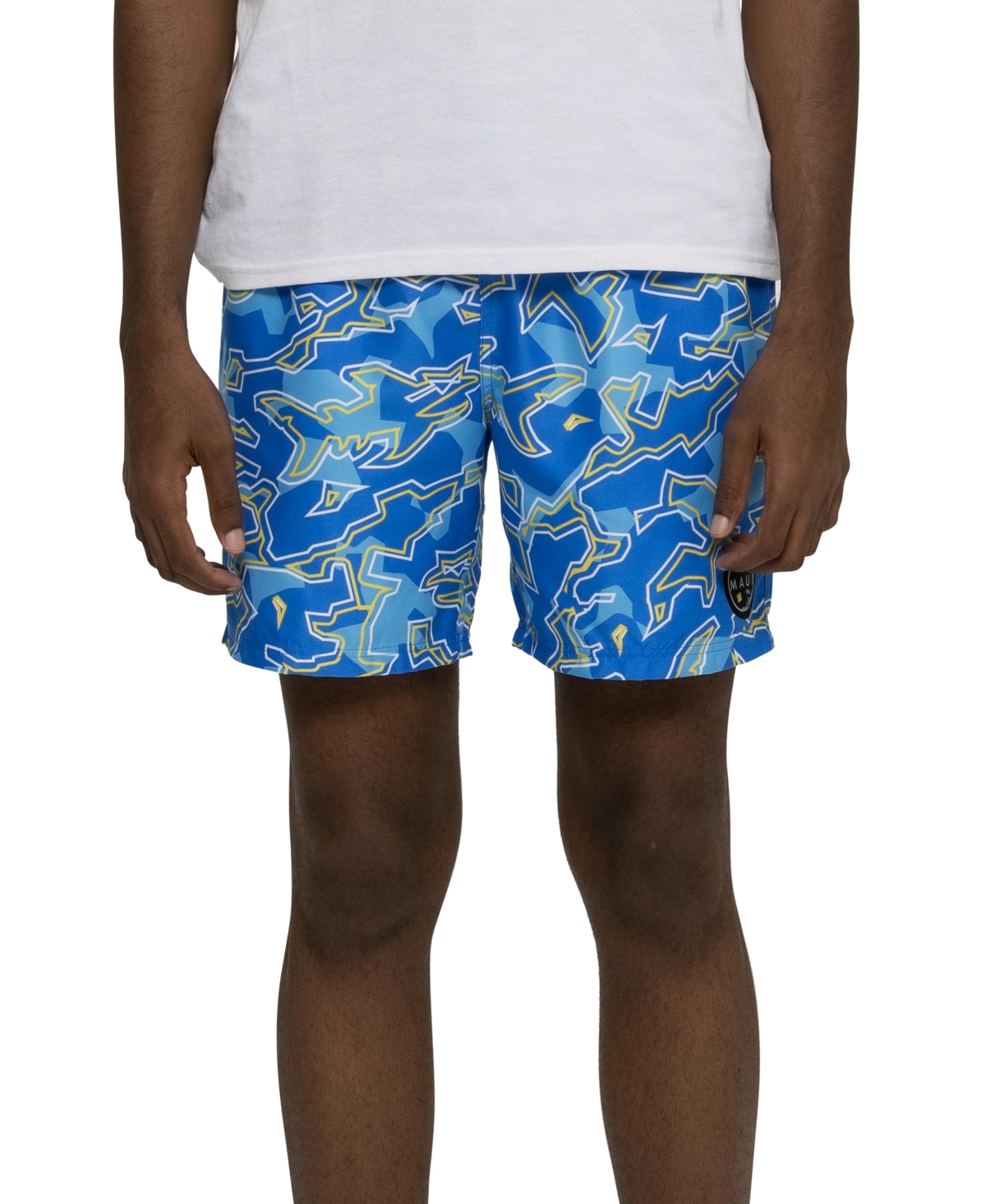 Men's Bad Fish Pool Shorts - Blue